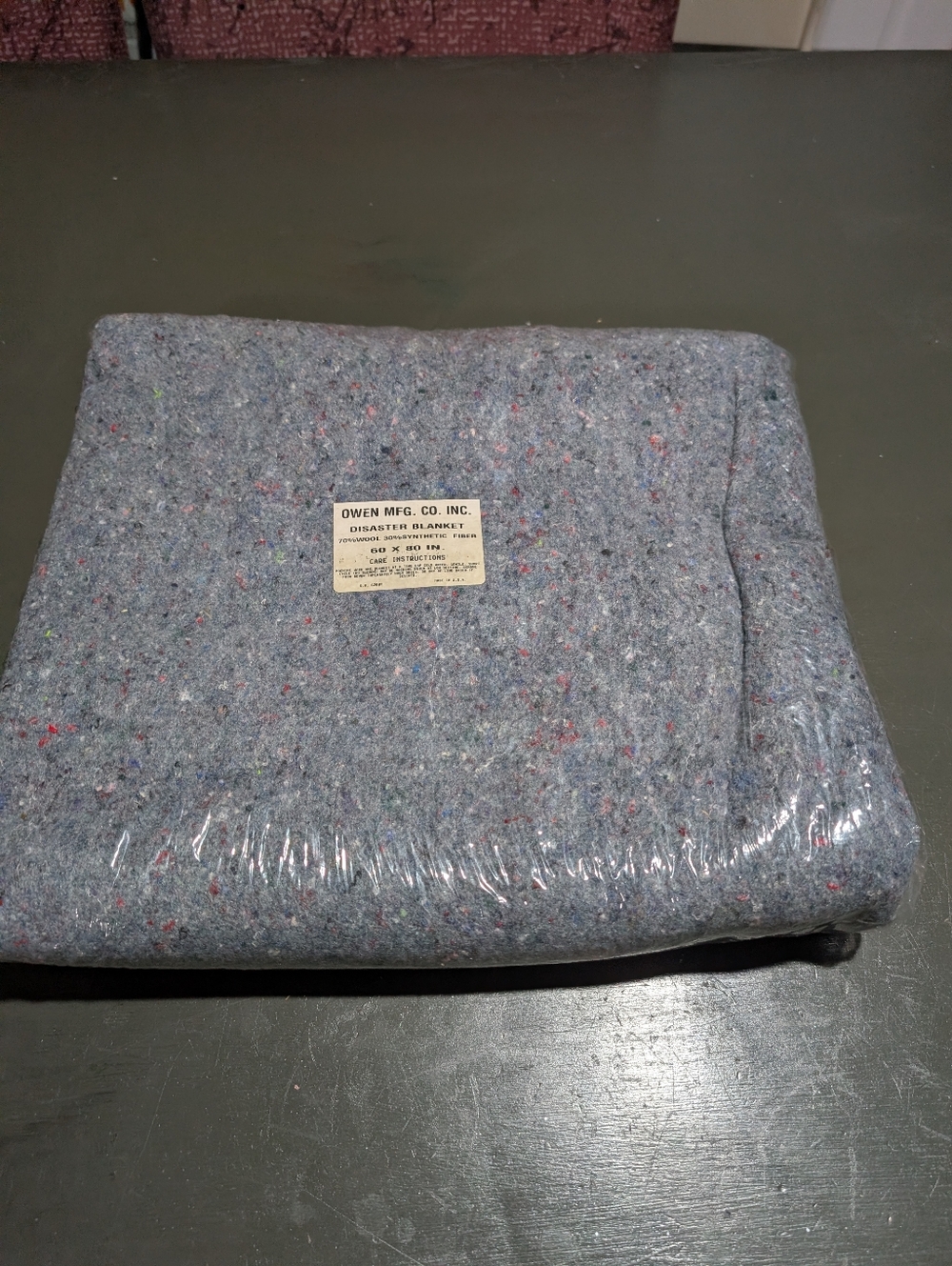 Owen Mfg. Co Inc Disaster Blanket 60"*80" NIP